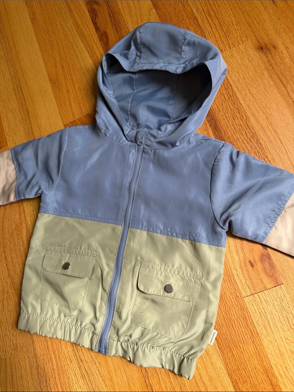 Tahari Baby Light Blue Hooded Toddler Jacket